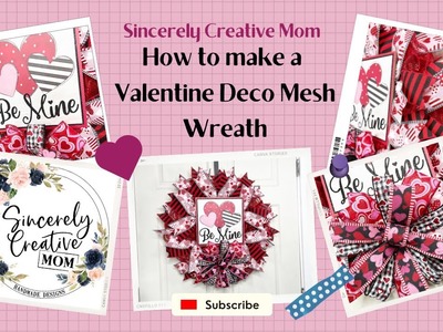 How to make a Valentine wreath
