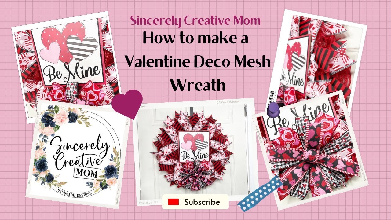 How to make a Valentine wreath