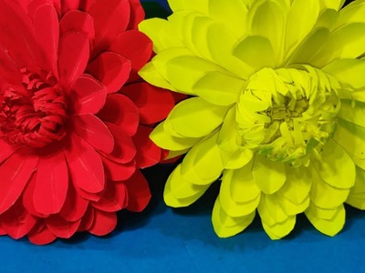 How to make Easy and beautiful paper flowers.DIY paper flowers.paper flower kaise banaen#craft