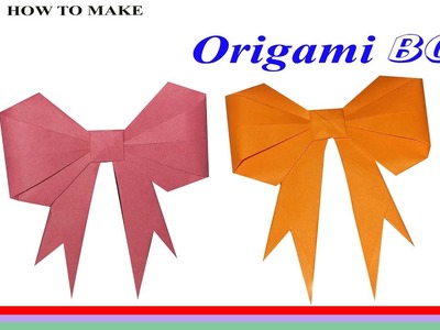 How to make origami bow | Easy paper bow