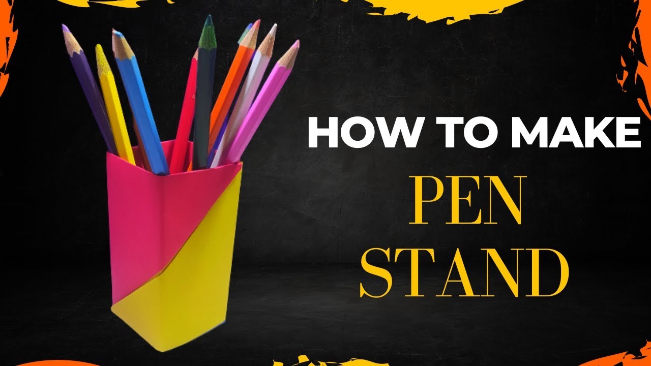 How to make pen stand. Easy to make. Paper crafts. @bkcrafts2553
