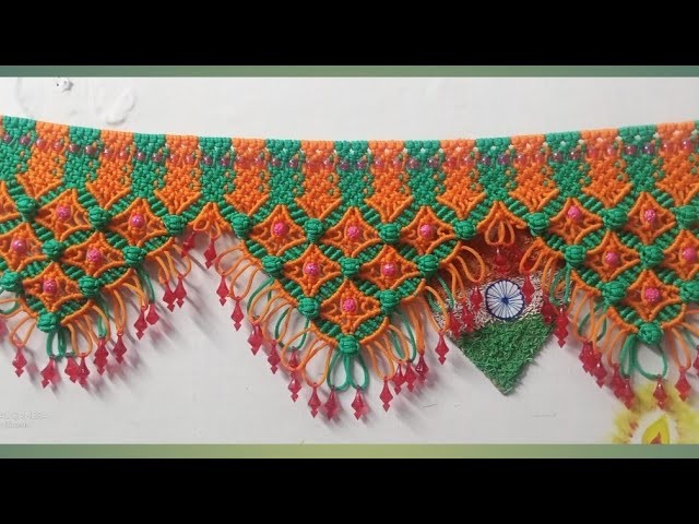 Macrame new design toran very beautiful how to make.macrame toran tutorial