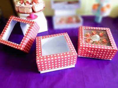 Make a paper CAKE BOX