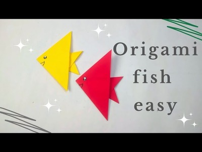 Origami Flying Fish - How to make Paper Fish | Creating Paper Fish | Paper art and craft for kids