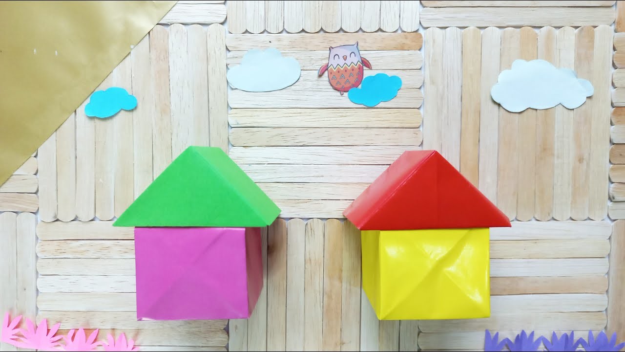 ORIGAMI HOUSE - How to make an easy origami