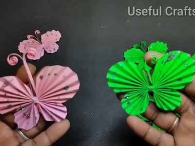 Paper Butterfly Making Easy At Home | Paper Butterfly Craft | Paper Craft | Sundar Crafts