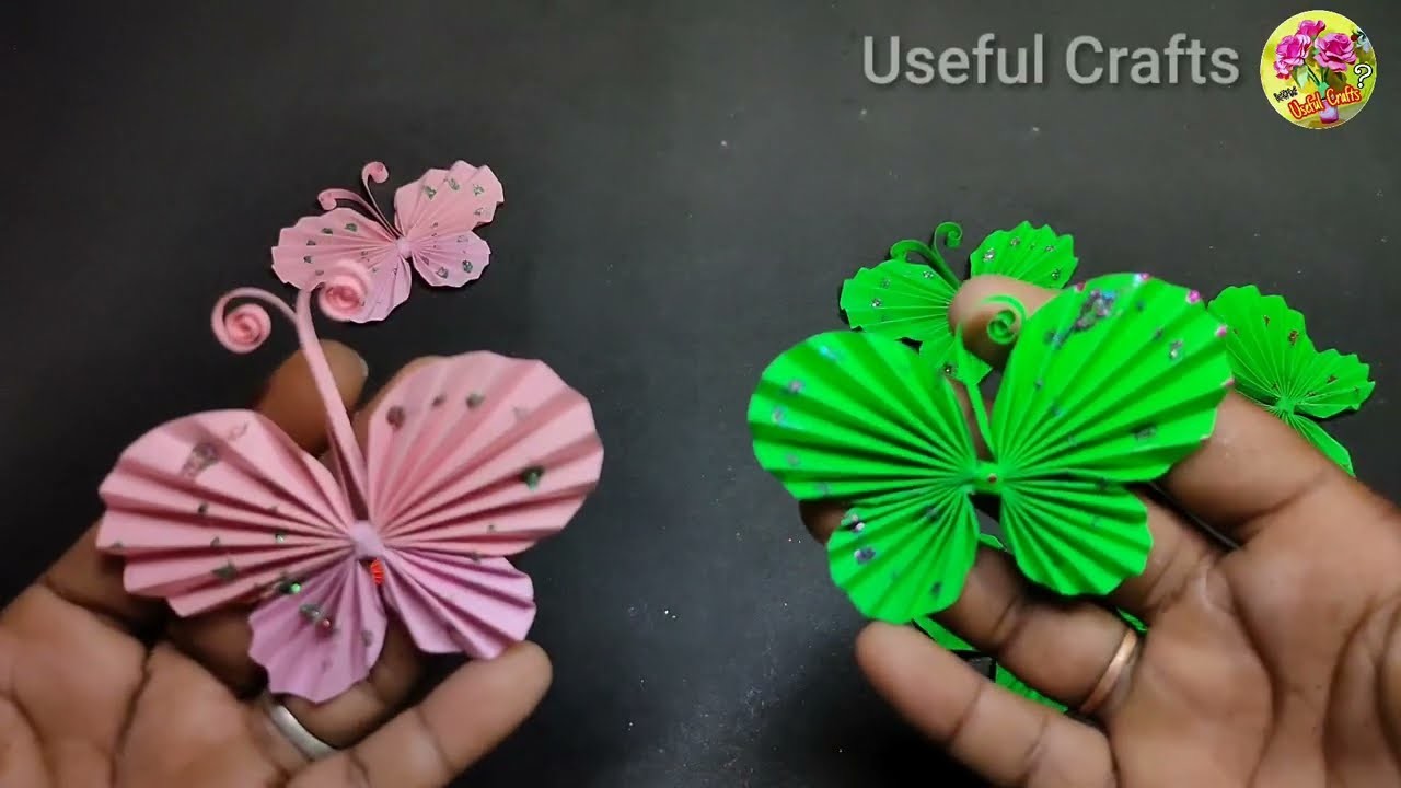 Paper Butterfly Making Easy At Home | Paper Butterfly Craft | Paper Craft | Sundar Crafts