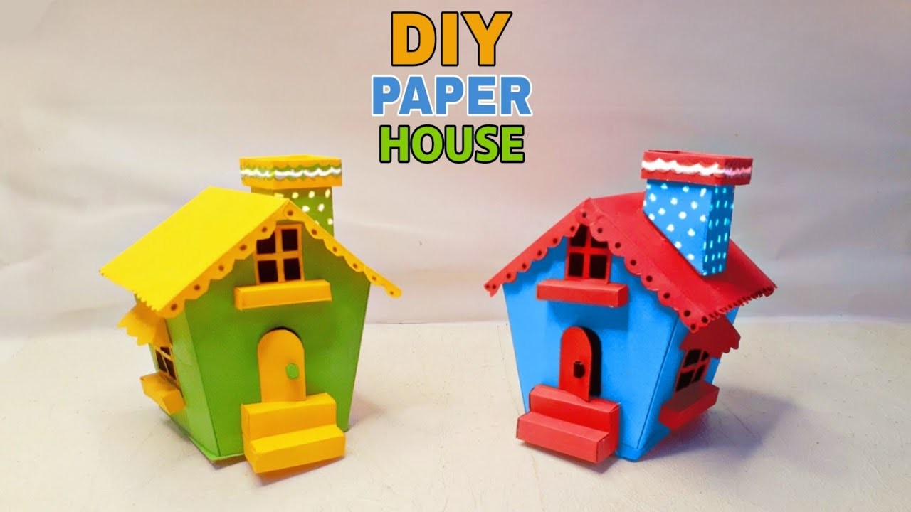Paper Doll House | How To Make Paper House | Paper House | Paper Craft | DIY | Origami ????