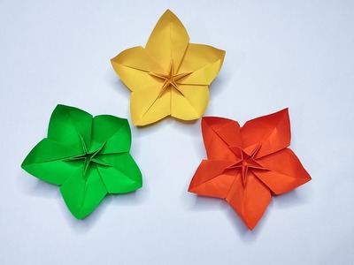 Paper flower | Very easy! how to make paper Cherry Blossom #diy #origami#paperflower #flowers #craft