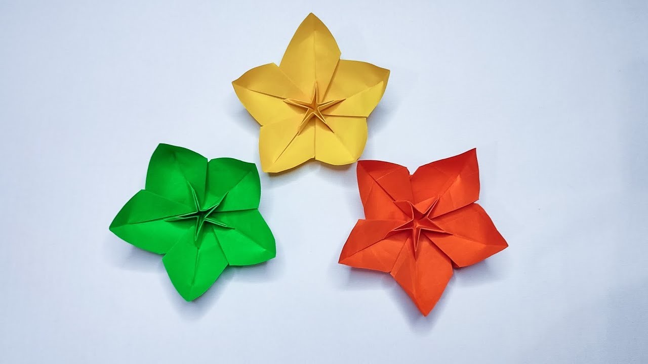 Paper flower | Very easy! how to make paper Cherry Blossom #diy #origami#paperflower #flowers #craft