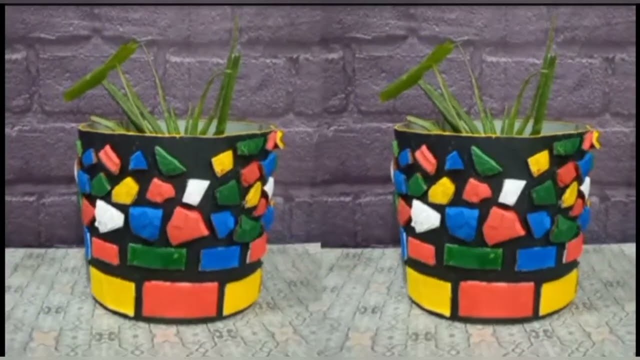 Plastic bucket crafts ideas. bucket decorations.Diy