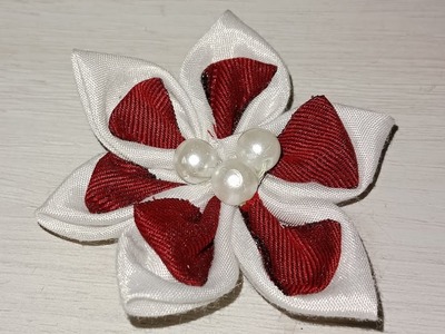 Super easy fabric flower tutorial. How are fabric flower made. Amazing fabric flower #diy #phool