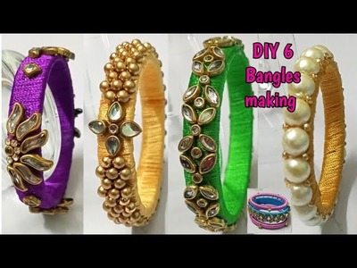 Thread bangles making new model | Bangles | Silk thread bangles | Jewelry making