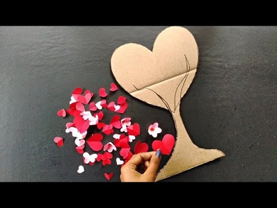 Valentine's day craft.Valentine's day gift idea.DIY love tree wallmate.paper crafts.DIY