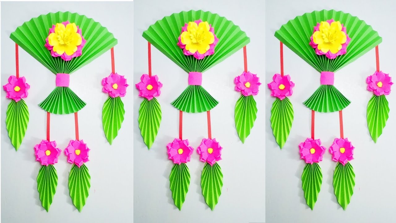 Video Tutorial: Easy and Quick Paper Wall Hanging Ideas | Wall Hanging Craft