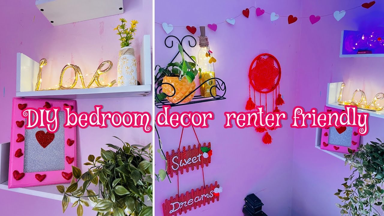 Zero Cost & Renter Friendly Bedroom Decorations|Low cost bedroom decorating|bedroom decorating ideas