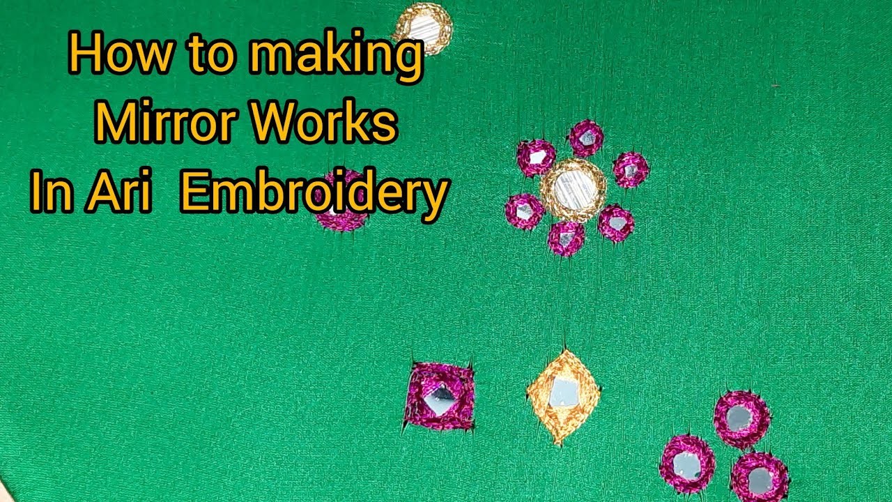 Ariwork Embroidery  Basic Stiches Tutorial #basic #aari #embroidery.Miror Stiches #simpleaariwork .