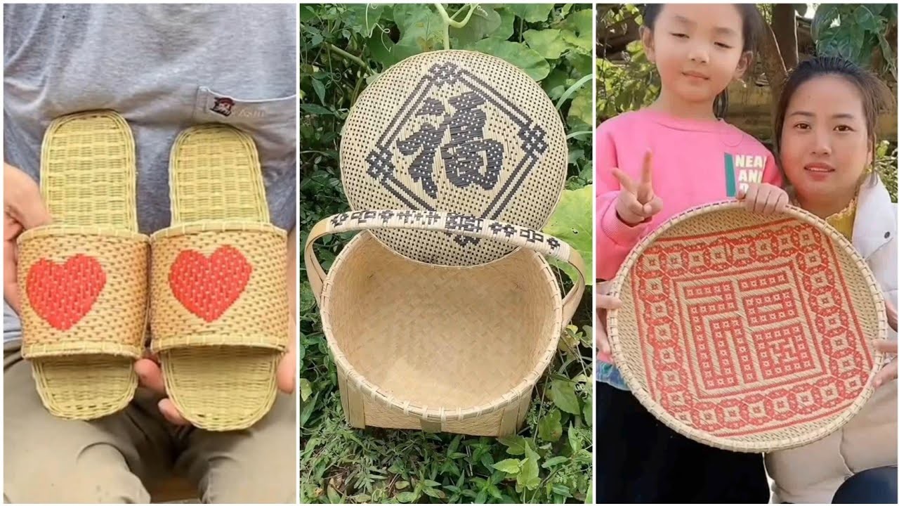 Bamboo Craft - Awesome bamboo basket making 2023 - How to make amazing bamboo crafts 2023 Part 36