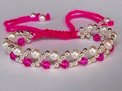 Beautiful and easy bracelet || diy easy bracelet || bracelet making with beads