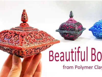 Beautiful Boxes from Polymer Clay, a Tutorial.