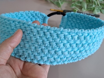 Beautiful! DIY Crochet headband. Step by step