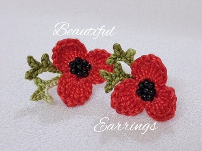 BEAUTIFUL FLOWER EARRINGS | YOU CAN'T LIVE WITHOUT MAKING IT!!