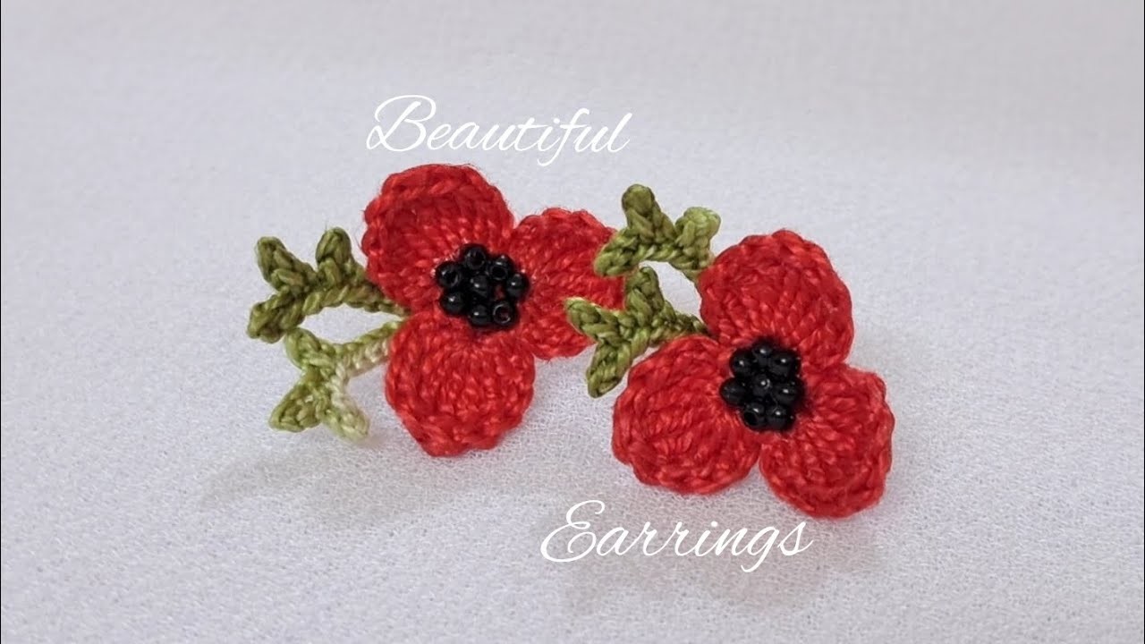 BEAUTIFUL FLOWER EARRINGS | YOU CAN'T LIVE WITHOUT MAKING IT!!