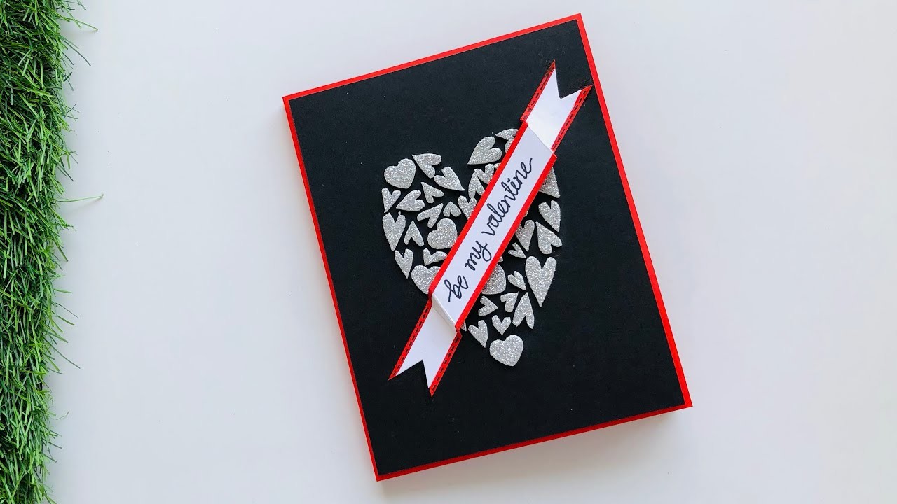 Beautiful Handmade Valentine's Day Card Idea.Diy Card For Valentine’s Day@ArtCraftByTulsi
