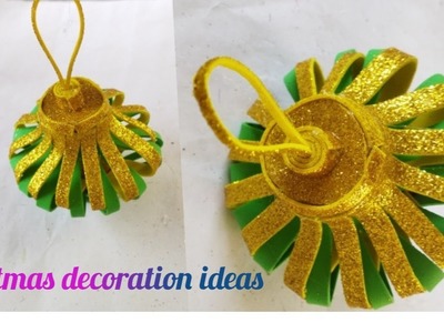 Christmas decoration ideas with glitter sheet