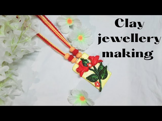 Clay jewellery making at home |Handmade clay jewellery making at home |Clay jewellery designs |