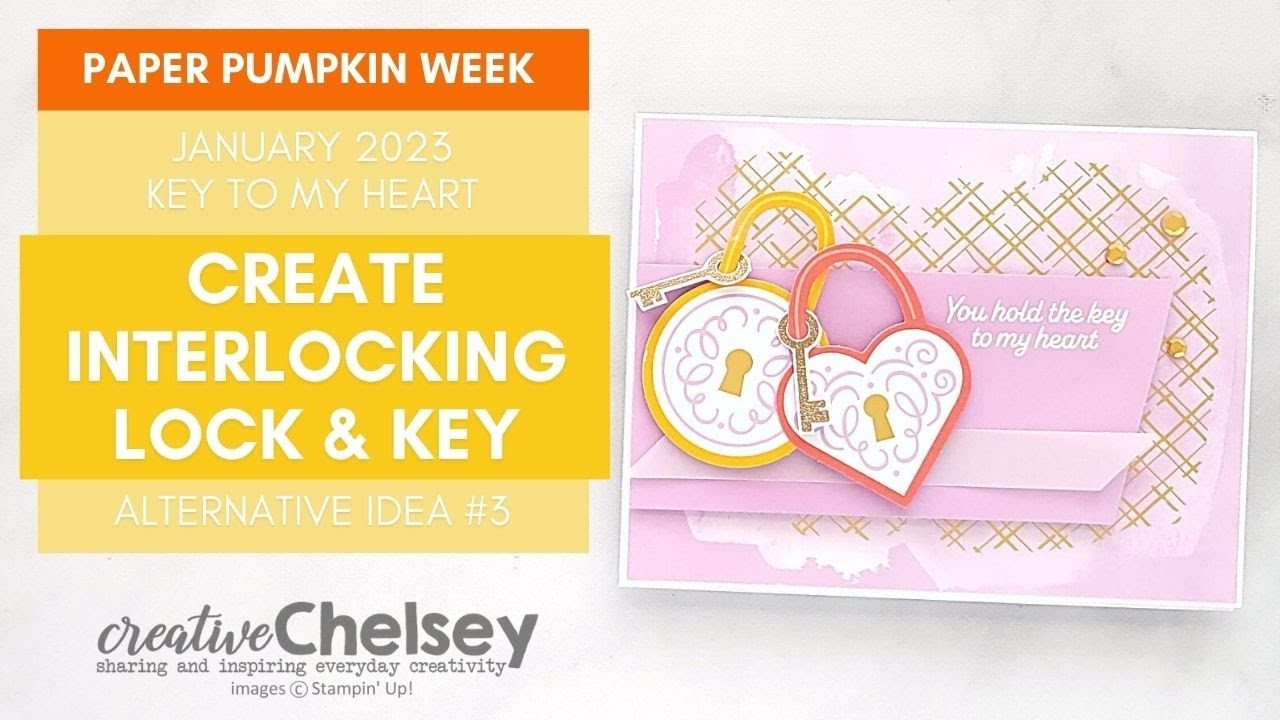 Create Interlocking Lock & Key with the January 2023 Paper Pumpkin Kit - Alternative Card Ideas