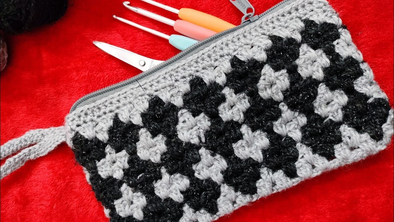 Crochet Pouch For Mobiles, Pencil Pouch,Pouch For Keeping Hooks, Crochet Accessories And More