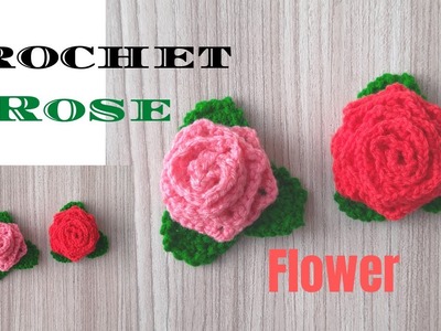 Crochet rose pattern| easy crochet roses for beginners #crochet #crochetflower #crochetgifts #diy