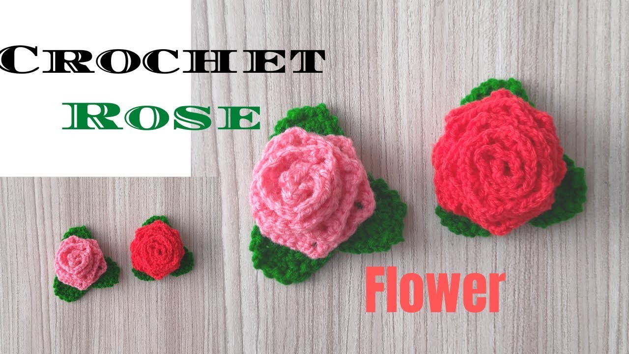 Crochet rose pattern| easy crochet roses for beginners #crochet #crochetflower #crochetgifts #diy