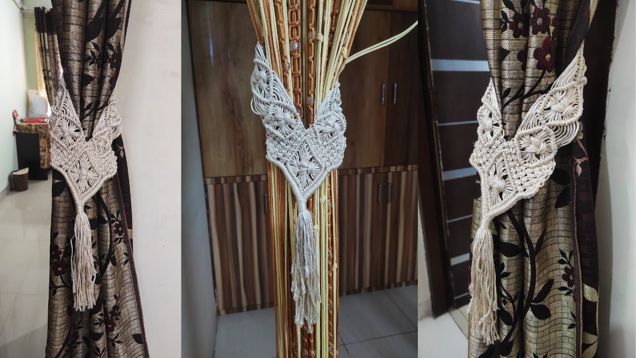 DIY Macrame Curtain Tie Backs | Step by step Tutorial | New Design