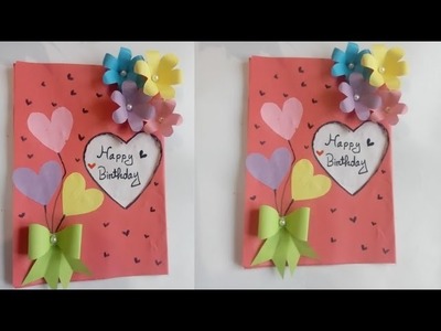 Easy Beautiful Birthday Card || Birthday greeting card for bestfriend || Handmade Birthday card