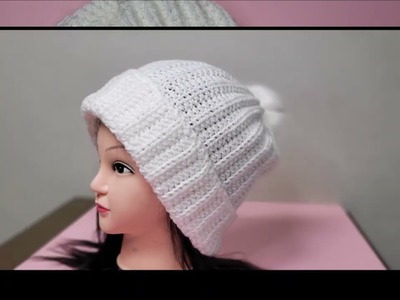 Easy Crochet Ribbed Hat