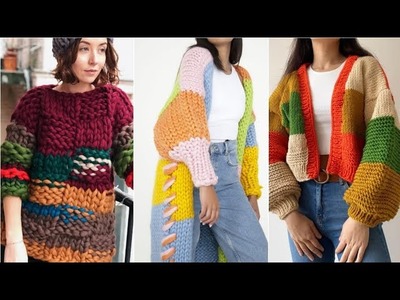 Fabulous & Unique crochet long cluster dress designs for girls & women 2023❤️