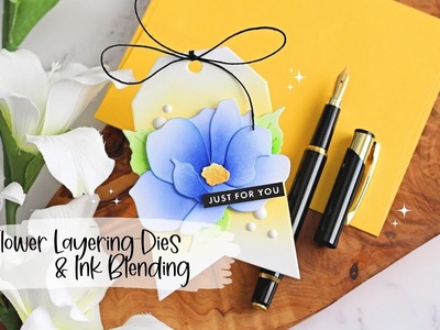 Flower Layering Dies & Ink Blending | The Card Grotto