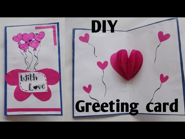 Greeting card making tutorial.birthday card craft