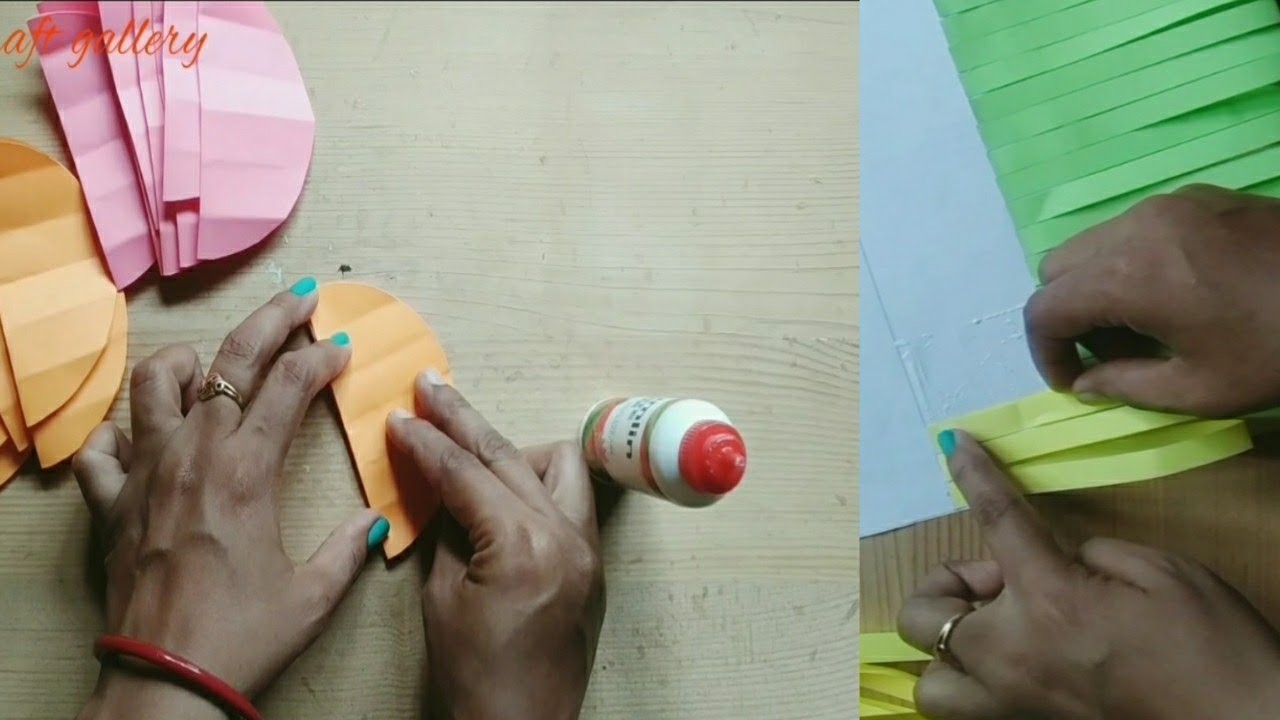 How to make Christmas and Diwali craft.Paper craft home decoration.craft
