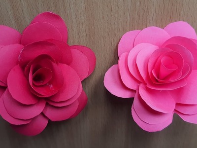How To Make Easy DIY Paper Roses | Beautiful Paper Flower DIY Flower Making With Paper | Easy Flower