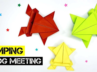 How To Make Jumping Paper Frog ???? - Easy Origami For Kids