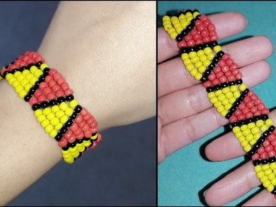 How To Make Simple Beaded Bracelet.Useful & Easy.Beads Jewelry Making at home