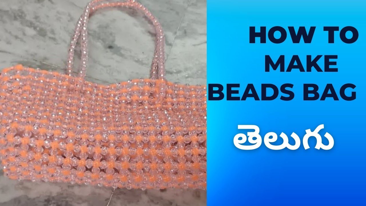 How to making Beads bag # part-1 #For Beginner #Telugu