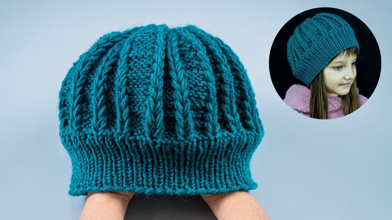 Knitted hat with an amazing pattern - even a beginner can handle it!