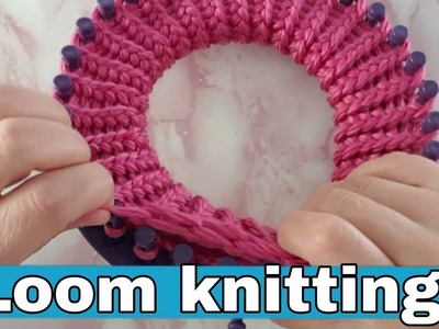 Loom knitting hat