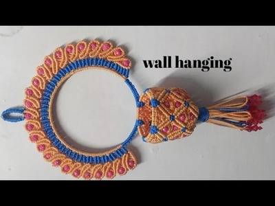 Macrame beautiful flower wall hanger how to make easy tutorial.New design