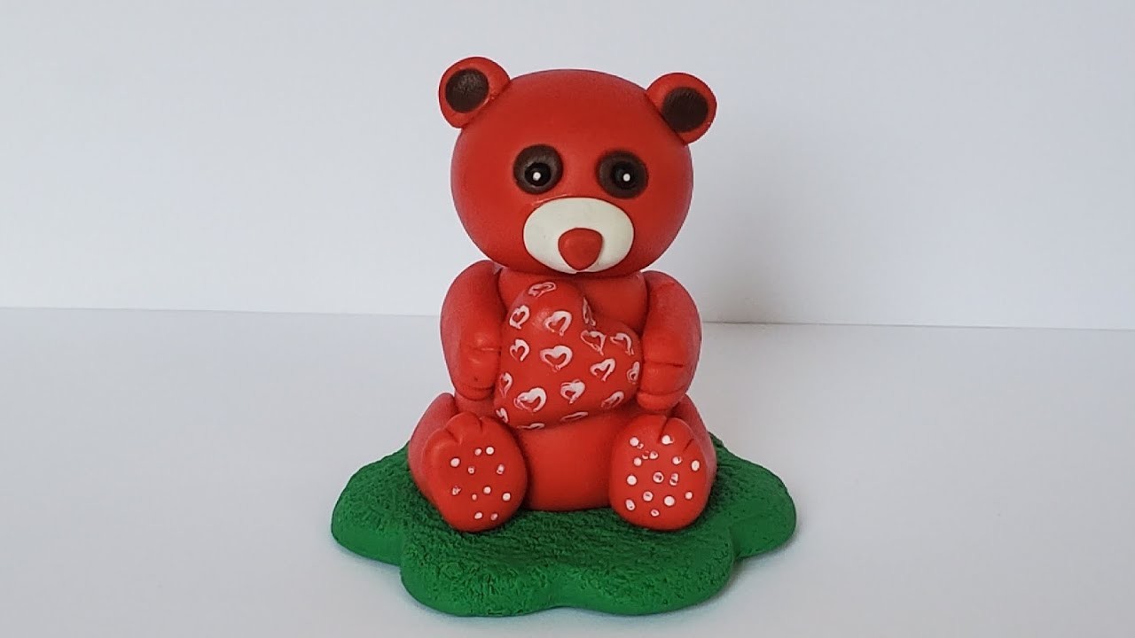 Making bear with polymer clay | bear with polymer clay | Polymer clay tutorial | clay art | DIY |