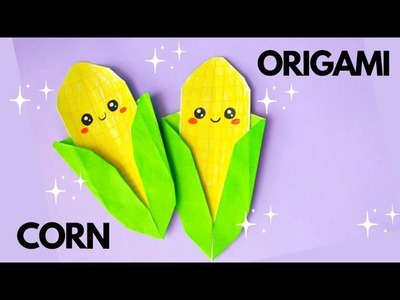Paper corn DIY |origami corn tutorial|How to make origami corn